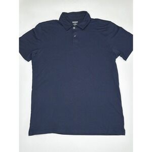 Bonobos Mens Navy Blue Pima Cotton Drytex Polo Shirt Standard Fit Medium